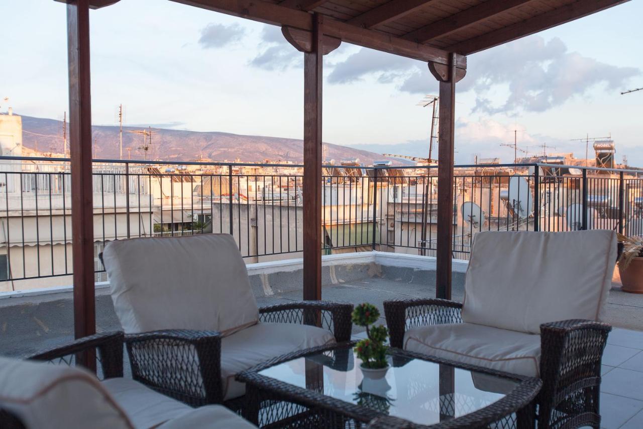 Ferienwohnung Acropolis View And 360 Degrees Athen Exterior foto