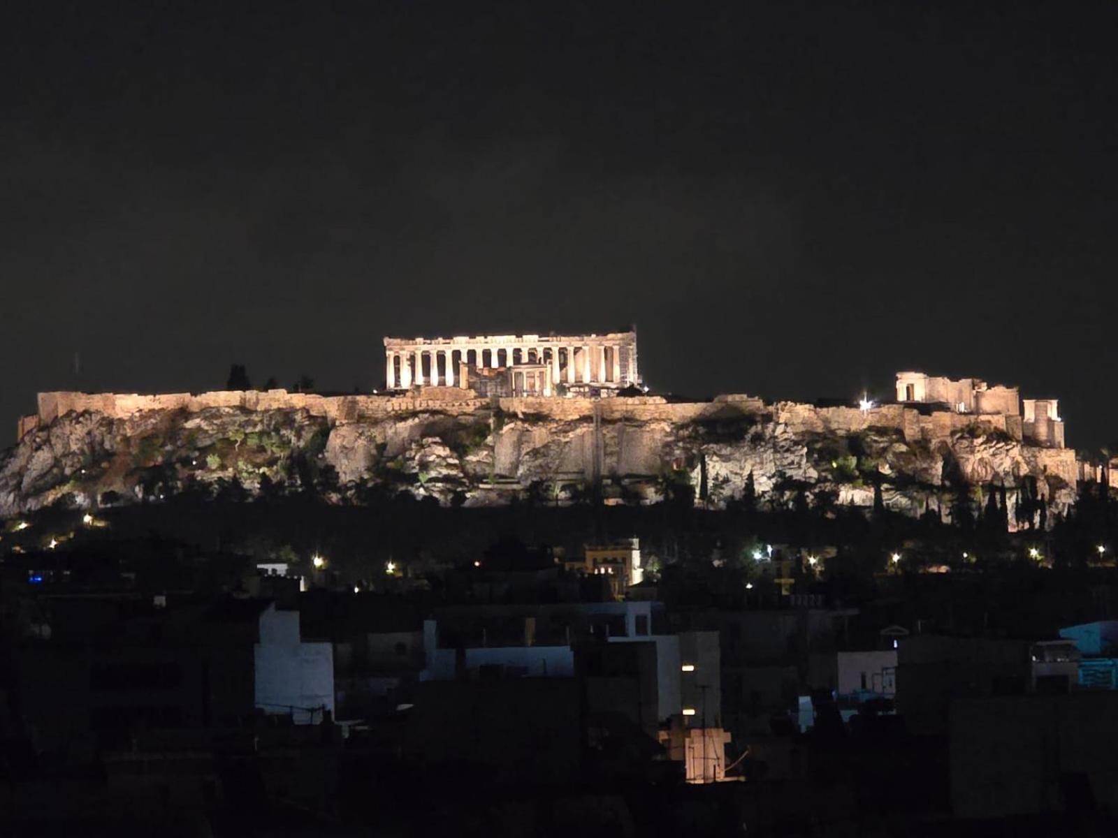 Ferienwohnung Acropolis View And 360 Degrees Athen Exterior foto